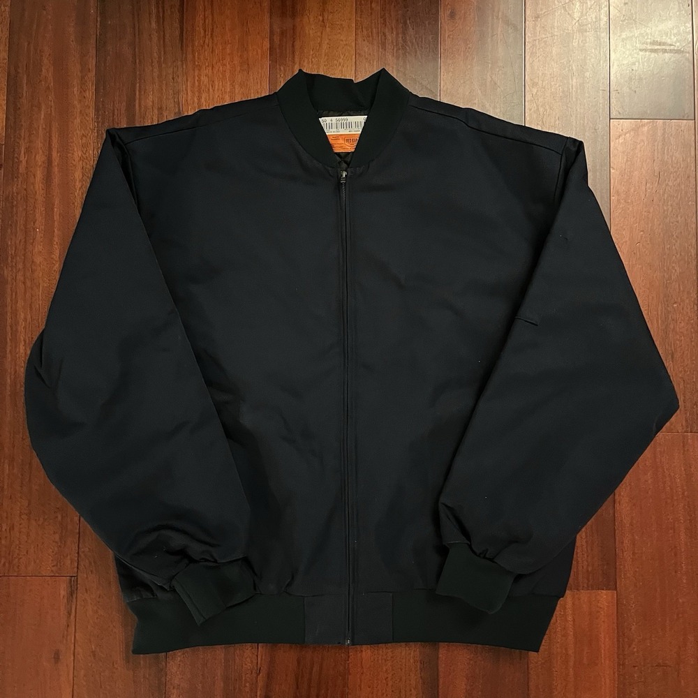 Vintage Red Kap Jacket Mens 2XL Xxl Navy Blue Quilt Lined Mechanic Work Wear
